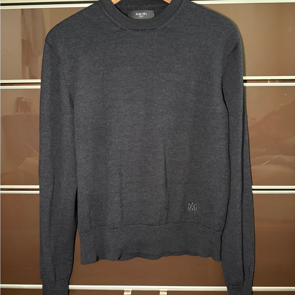 AMIRI Men's Black Crewneck Sweater